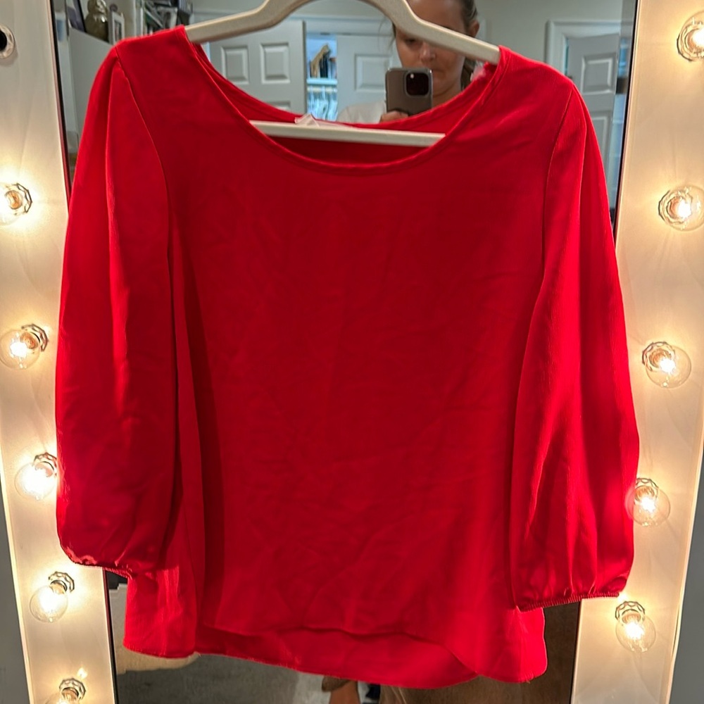 Red dress top